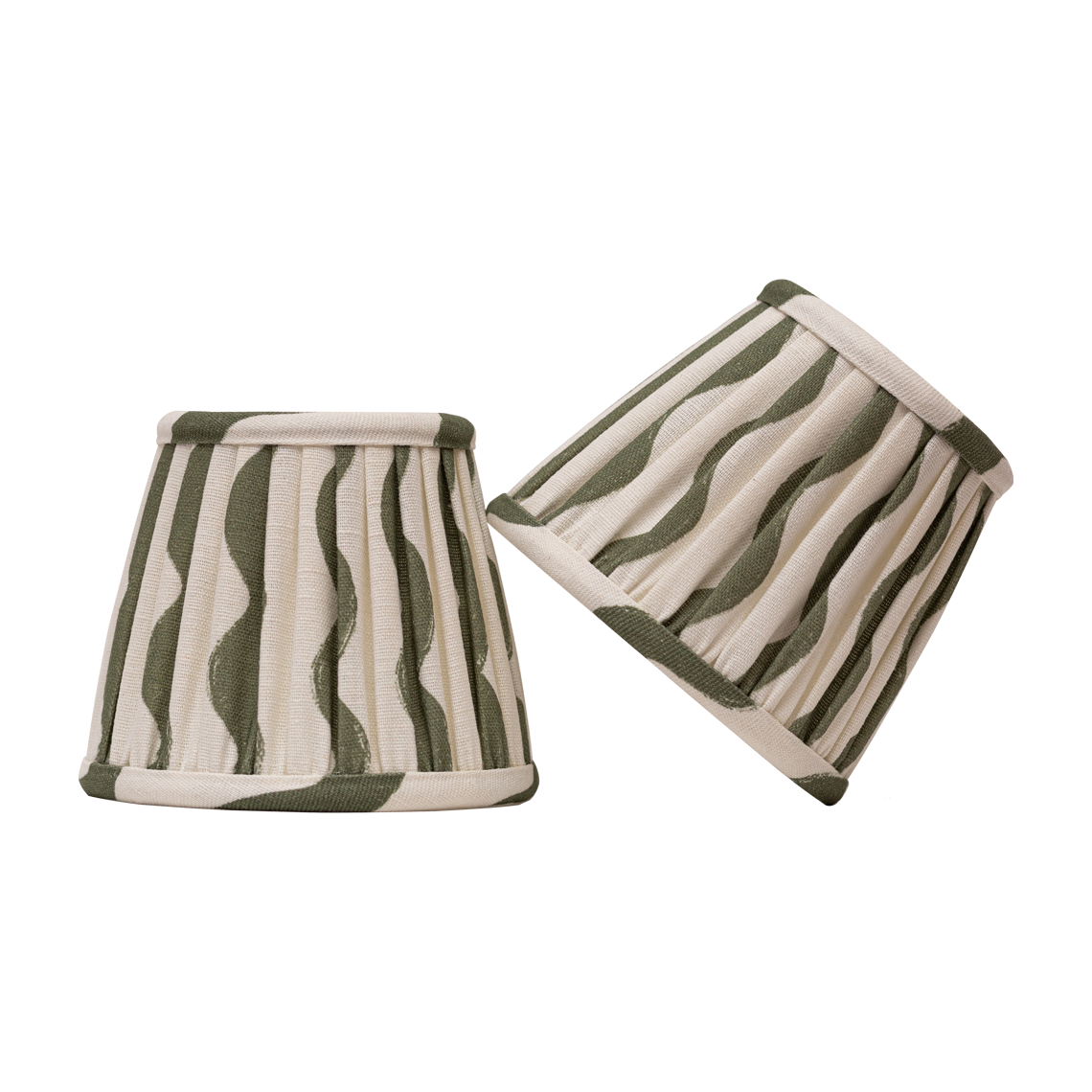 Gathered Shade - Shimmy Stripe - Green