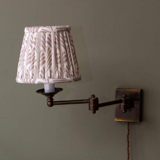 Gathered Shade - French Menu - Soft Pink